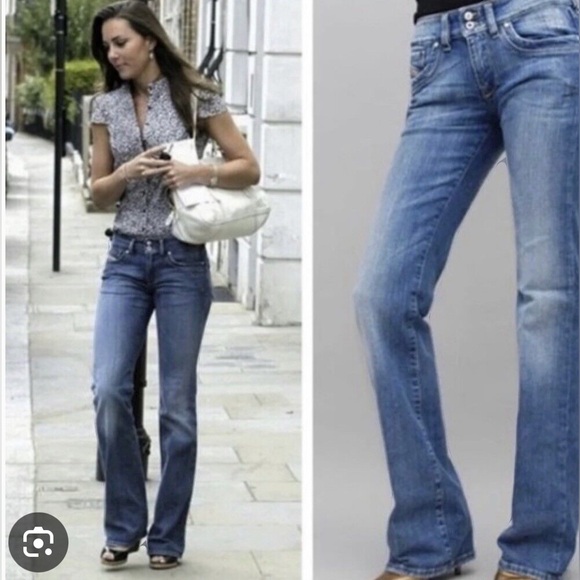 EUC Diesel Ronhary midrise classic blue denim bootcut jeans. - Picture 2 of 14